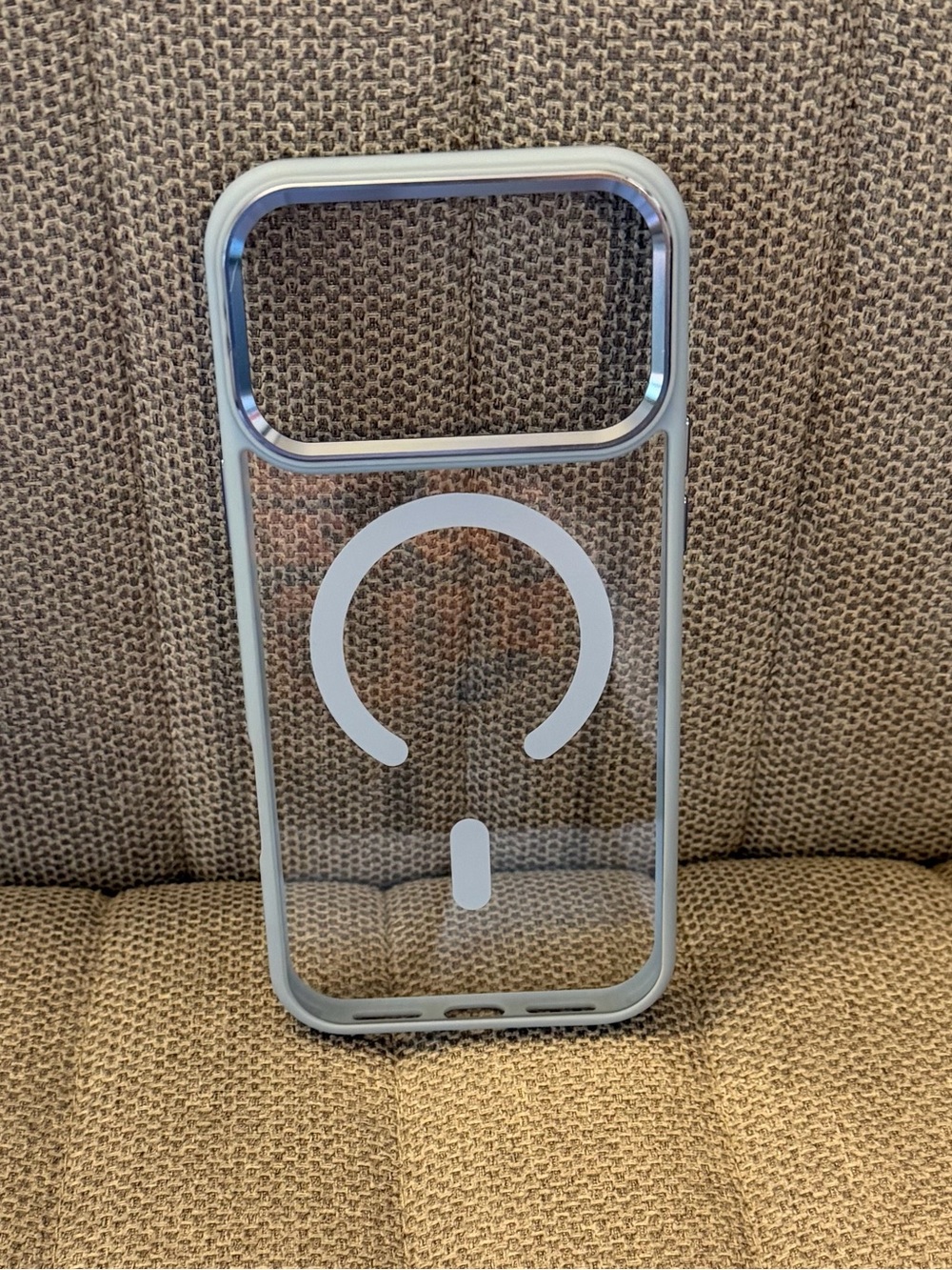 Blue/clear iPhone Case
